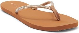 Reef Bliss Bling Fling Flip Flop in Suntan at Nordstrom, Size 11