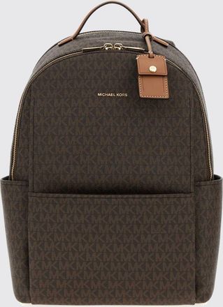 Michael Kors Zaino Sable in tela con stampa monogram MK e dettagli in pelle