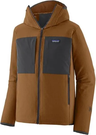 Patagonia R2 Techface Hoody Fleecejacke f&uuml;r Herren | braun