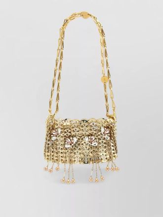 Paco Rabanne 1969 chain mail nano crystal-embellished clutch bag