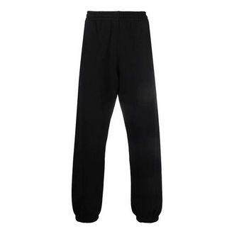 Off-white Mens Off-White FW21 Arrow Logo Pattern Sports Pants/Trousers/Joggers Black OMCH029F21FLE0011010