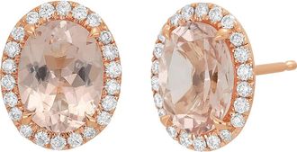 Bony Levy Morganite Stud Earrings in 18K Rose Gold at Nordstrom Rack