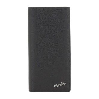 Borsalino Bifold portemonnee met logo-reli&euml;f - Heren - Accessoires - Zwart - Maat: ONE Size Zijde