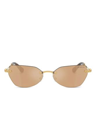 Swarovski Occhiali da sole con decorazione - Oro