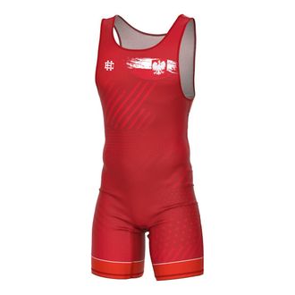 OEM Leotardo De Lucha Libre Rojo Kids Polska Prime 104