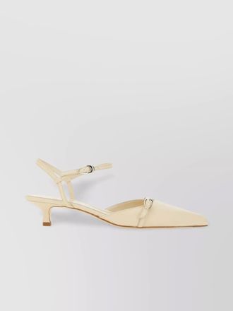 Aeyde melia buckle kitten heel pointed strappy