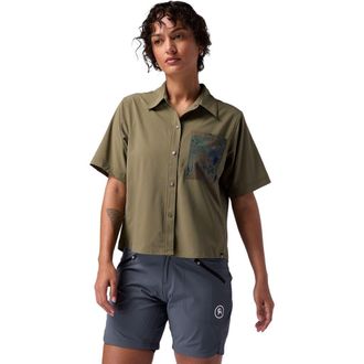 Backcountry Slickrock Short-Sleeve Button-Up Jersey - Womens in Kalamata at Nordstrom, Size Xx-Large