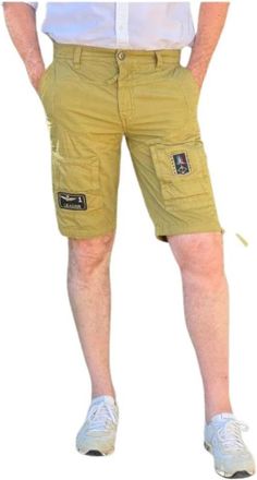 Aeronautica Shorts - Heren - Korte Broeken - Groen - L - Katoen - Korte Broeken
