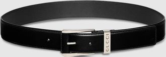 Gucci Belt With Squared Buckle, Size Gucci 115, Leather