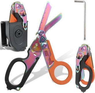 OEM Tijeras Multifuncionales 6 En 1 Con Funda K Para Almacenamiento, Plegables Y F&aacute;ciles De Transportar (oferta Especial)