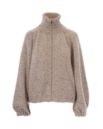 Fabiana Filippi Cash&agrave; Lurex Wool-Blend Bomber Jacket