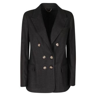 Kiltie Blazer - - Jackets - Donna - Marrone - XS