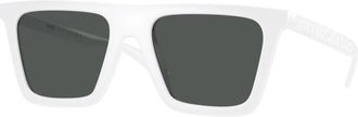 Versace Stijlvolle Zonnebril - Heren - Zonnebrillen - Wit - 53 MM - Nylon - Accessoires