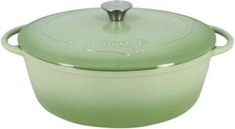 Menastyl Cuisson Cocotte - Menastyl - 6020075 - Ronde - En Fonte Acier &Eacute;maill&eacute; - Vert - 7 Litres