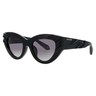 Roberto Cavalli Ladies Black Rectangular Sunglasses RCSRC009V0700