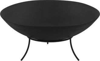 ECD Germany Brasero para exterior &oslash;55 cm acero negro barbacoa