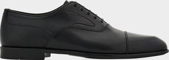 Ferragamo Men & apos;s Trinity Leather Cap-Toe Derby Shoes