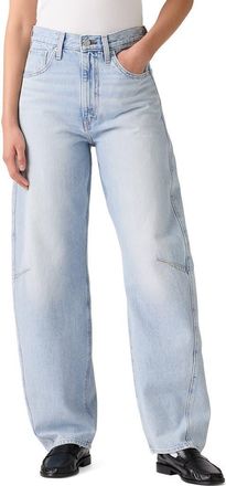 Levi's Cinch High Waist Barrel Jeans in Abraided Art at Nordstrom Rack, Size 25 31