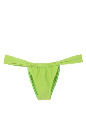 Amir Slama Slip bikini a vita bassa - Verde