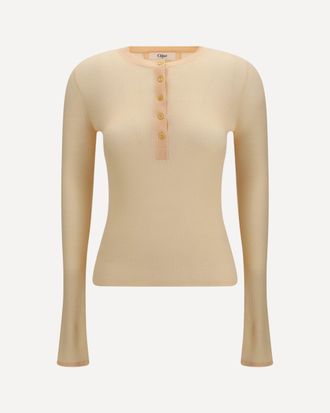 Chlo&eacute; Ribbed wool Sweater Female S