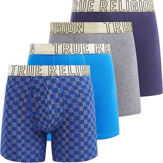 True Religion Mens Boxer Briefs Cotton Stretch Underwear for Men Pack of 4 Camo in Blue at Nordstrom, Size Xx-Large