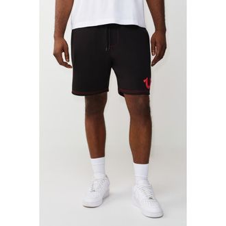 True Religion Cotton Blend Sweat Shorts in Jet Black at Nordstrom Rack, Size Xxx-Large