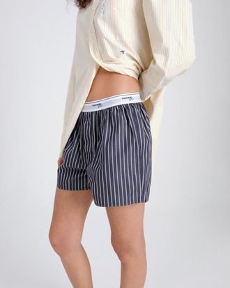 HommeGirls Boxers in Black White Stripe at Nordstrom, Size Medium