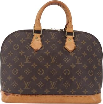 Louis Vuitton Alma Monogram Canvas Brown Canvas Handbag (Pre-Owned)