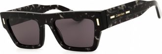 Calvin Klein Grey Rectangular Unisex Sunglasses CK25510S 223 52