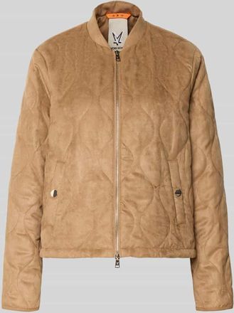 Fuchs Schmitt Jacke mit Stehkragen und Zweiwege-Rei&szlig;verschluss in Camel, Gr&ouml;&szlig;e 36