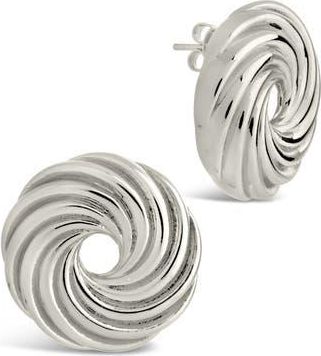 Sterling Forever Cruller Stud Earrings in Silver at Nordstrom Rack