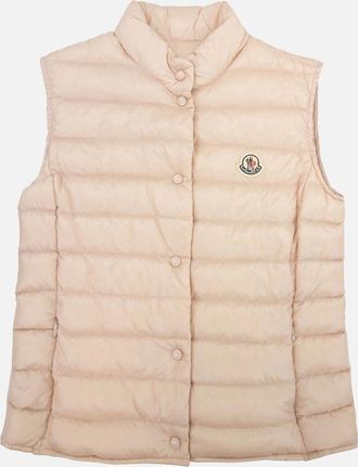 Moncler Womens Moncler Women Liane Down Gilet Light Pink 529 - Tan - Size: 10