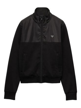 Prada Re-Nylon panelled jacket - Black