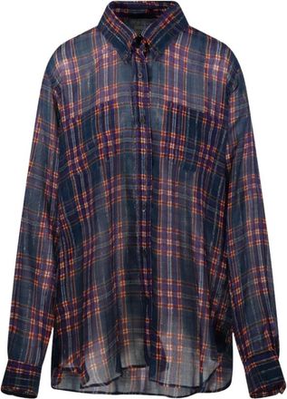 Dries Van Noten 02060 Cheers 4272 Camicia - - Blouses & Shirts - Donna - Blu - M