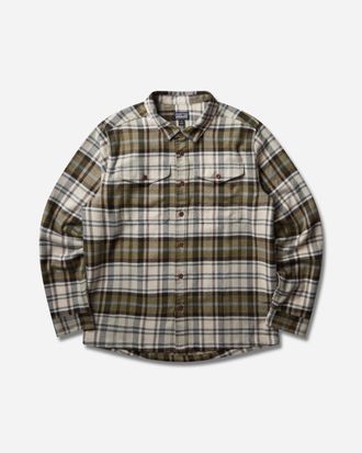 Patagonia Men s Fjord Flannel Shirt Rinsed Green / Thermal Blue