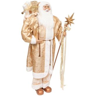 F&eacute;&eacute;ric Lights & Christmas Papa Noel Dorado 120cm - Feeric Lights & Christmas