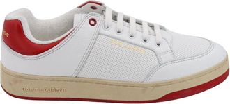 Saint Laurent Sl/61 Sneaker - Heren - Sneakers - Wit - 40 EU - Leer - Schoenen