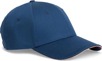 Tommy Hilfiger Baseball Cap TOMMY HILFIGER TH CORPORATE COTTON 6 PANEL CAP, haunted blau, Twill, Baumwolle, Basic, Caps Baseball Cap, mit dezentem Logo-Pin &uuml;ber dem 
