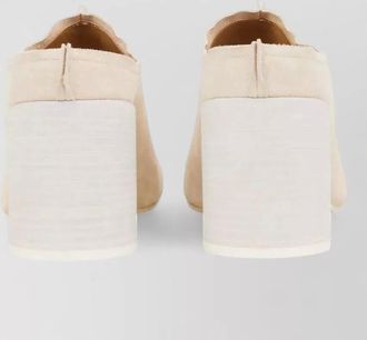 Maison Margiela leather block heel mules