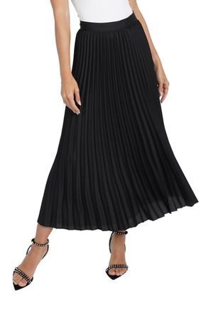 Love Token Nessa Pleated Skirt In Black