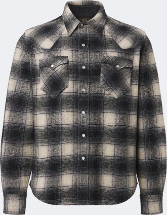 Ralph Lauren Camicia in flanella di misto lana a quadri