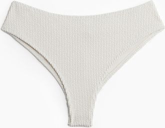 H&M Bikinihose Brazilian - White