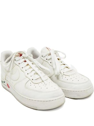 Nike Air Force lace-up leather sneakers - men - Calf Leather/Fabric/Rubber - 40 - White