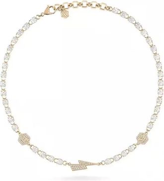 Philipp Plein Thunder Lady Necklace - Dames - Kettingen - Grijs - ONE Size - Accessoires