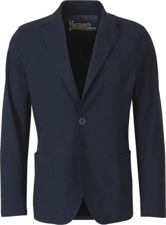 Herno Soft S Jas - Heren - Business blazers - Blauw - 2XL - Kostuums
