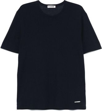Jil Sander Blue Crew Neck T-Shirt