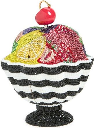 Judith Leiber Ice Cream Sundae Gelato Crystal Clutch in Silver Chalk Multi at Nordstrom