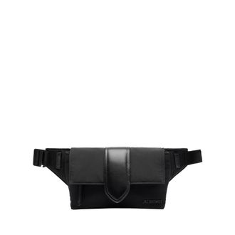 Jacquemus Belt Bags, male, Black, Size: ONE SIZE Black Bags with Cotton Lining