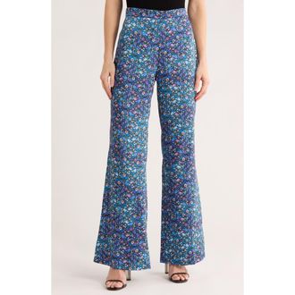 Sandro Donelo Wide Leg Pants in Bleu /Violet at Nordstrom Rack, Size 1 (Fits Like 2-4 Us) / 36 Eu
