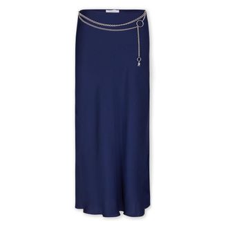 Paco Rabanne Dames, Rokken, Blauw, Maat: XS Satijn